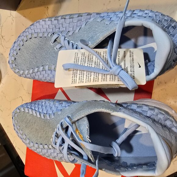 Nike Air Footscape Woven Washed Denim Ice Blue BRAND NEW Size 10 MENS 11.5 W NEW - Picture 7 of 16